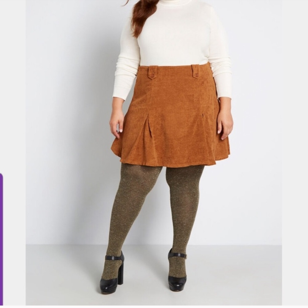 ModCloth Perky Participant Corduroy Skirt